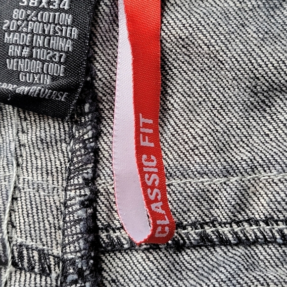 Mecca Jeans Men Size 38X34 40X29 Black Wide Leg Button Flap Pockets Vintage Y2K - Picture 7 of 9